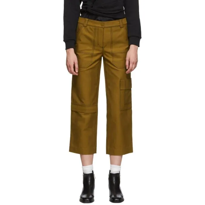 3.1 Phillip Lim Brown Slim Cargo Jeans
