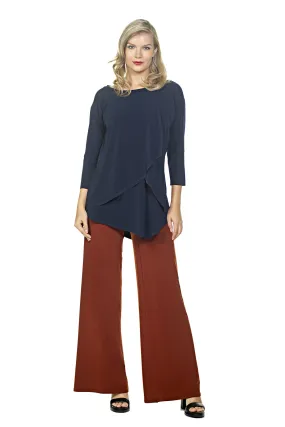 3/4 SL Drape Overlap Tunic