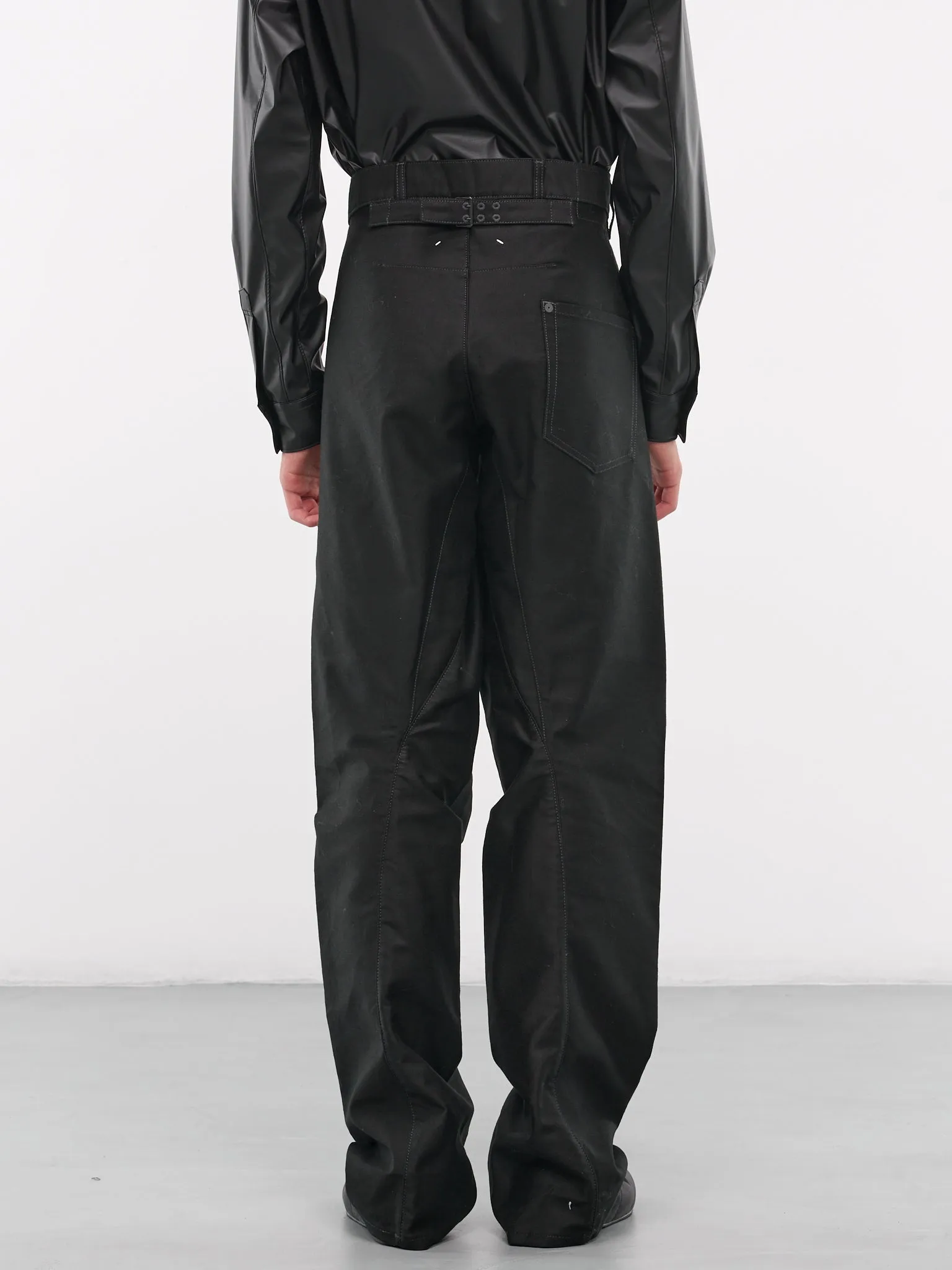 Mens Stylish 5-Pocket Slim Fit Pants in Black (Model S67LA0036-M35097-900)