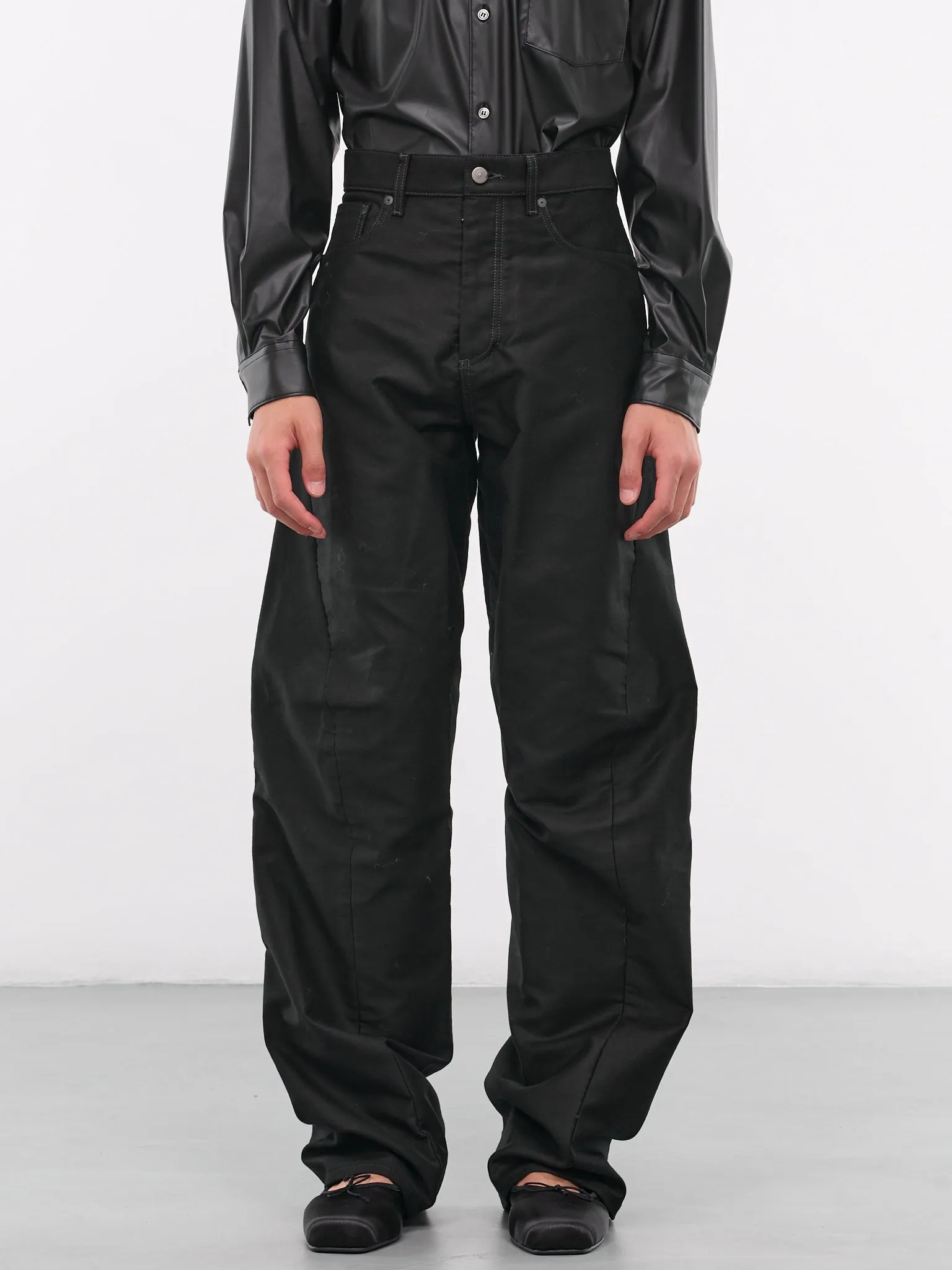 Mens Stylish 5-Pocket Slim Fit Pants in Black (Model S67LA0036-M35097-900)