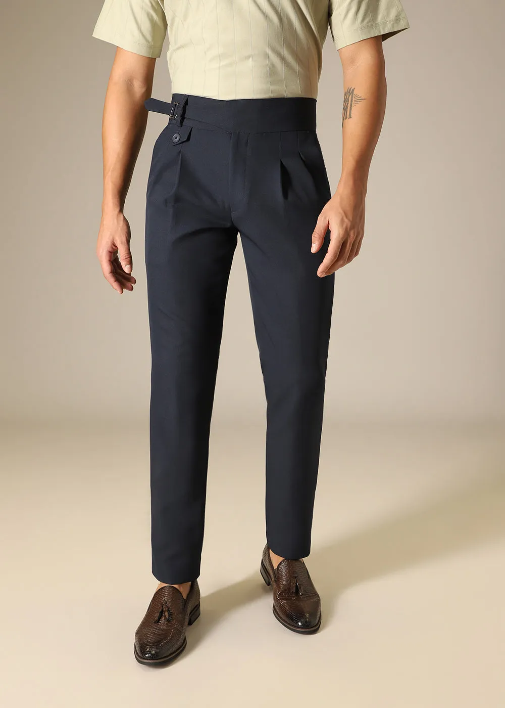 Abyss Blue Gurkha Pant
