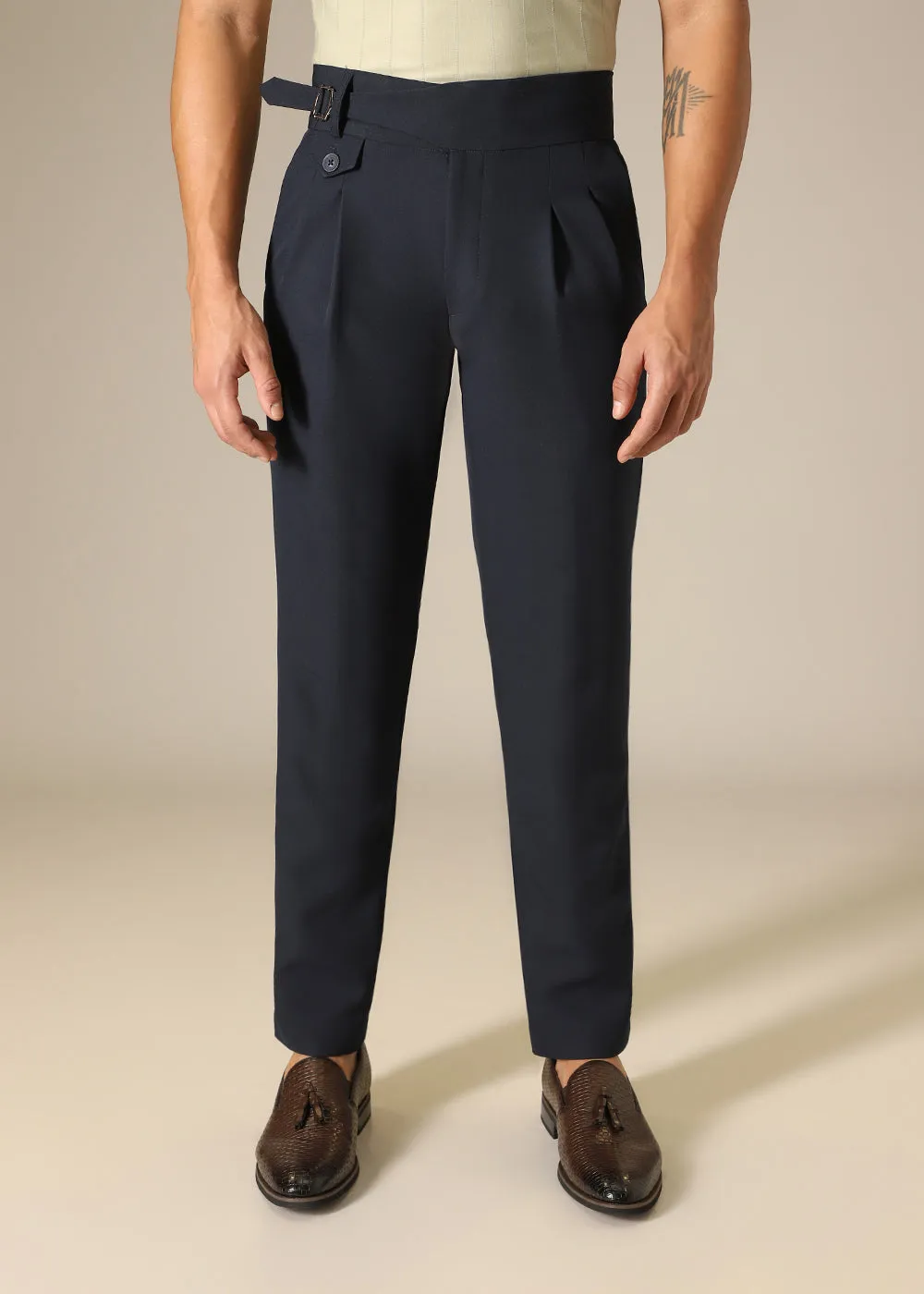 Abyss Blue Gurkha Pant