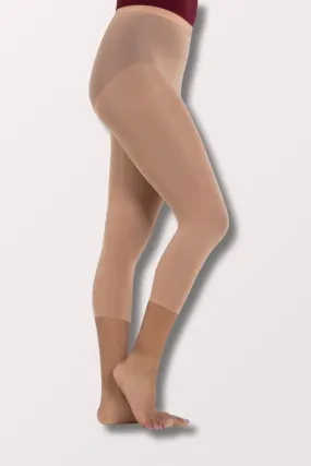 Adult Ultra Hold Elastic Waistband Footless Dance Tights (N140) - Light Suntan
