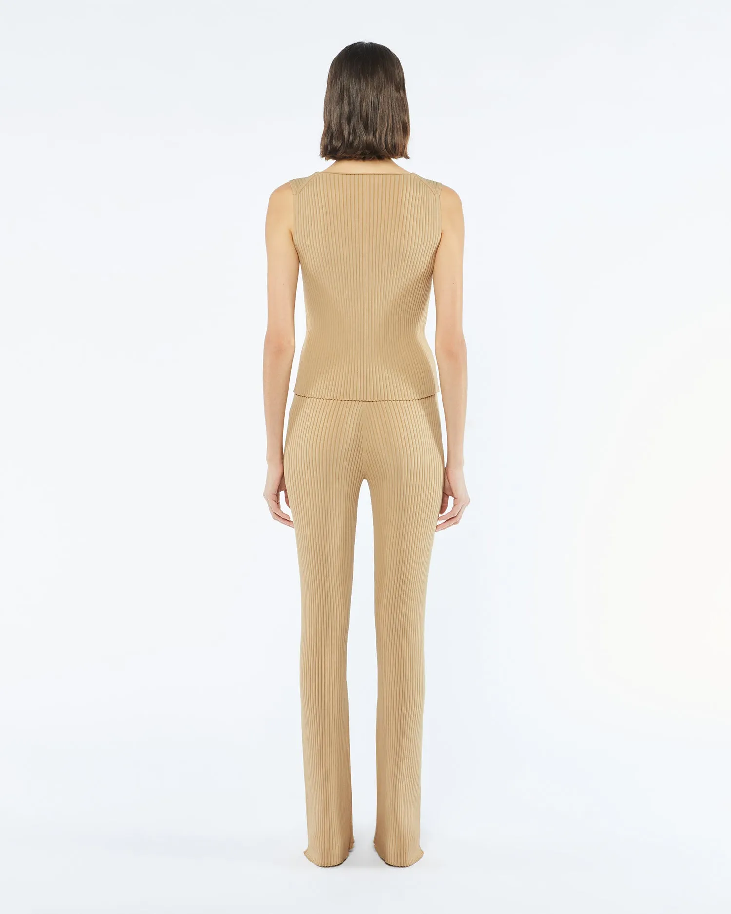Alea - Sale Ribbed Pants - Sand