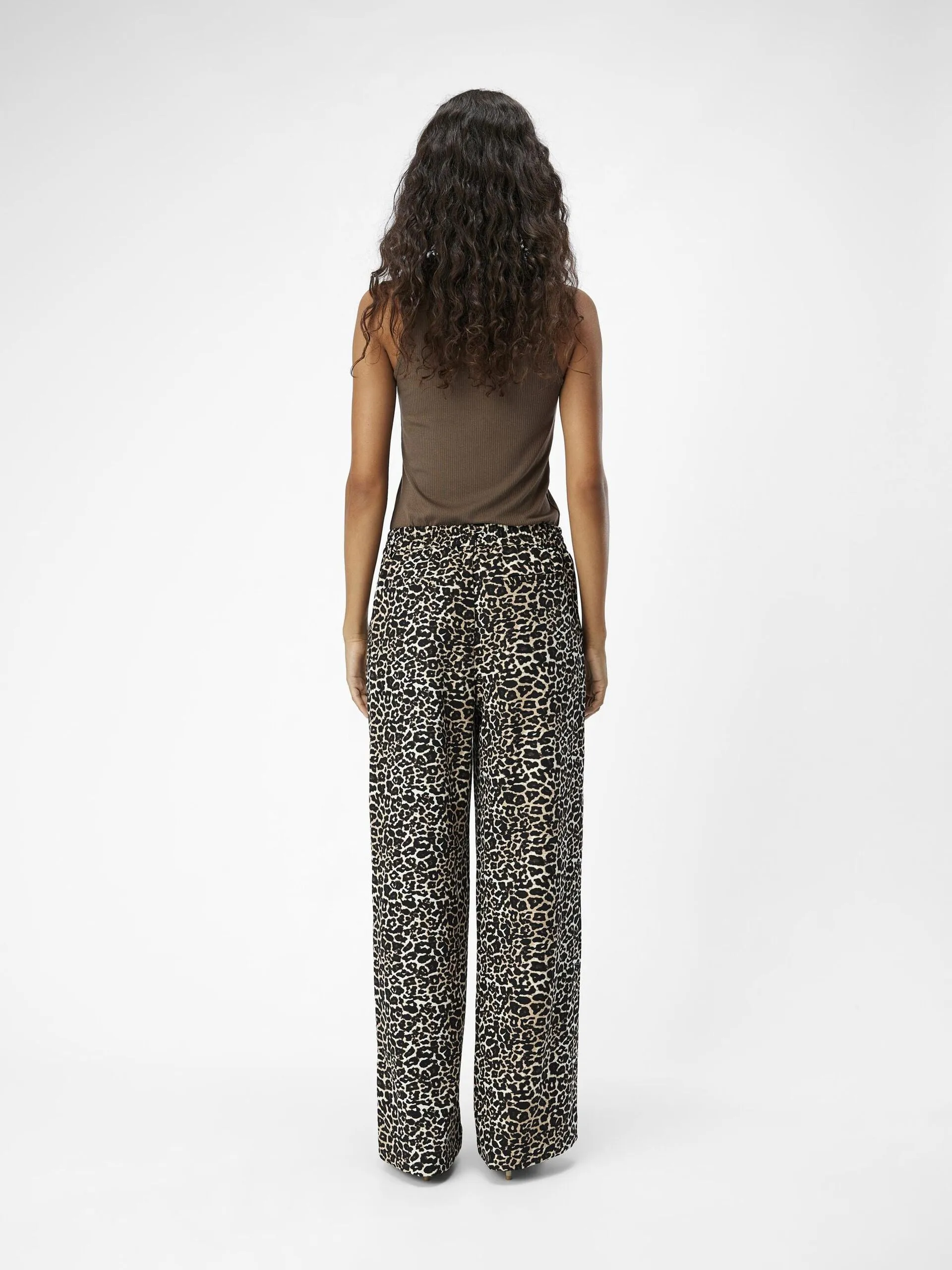 Babette Wide Leg Pants (Humus/Leo)