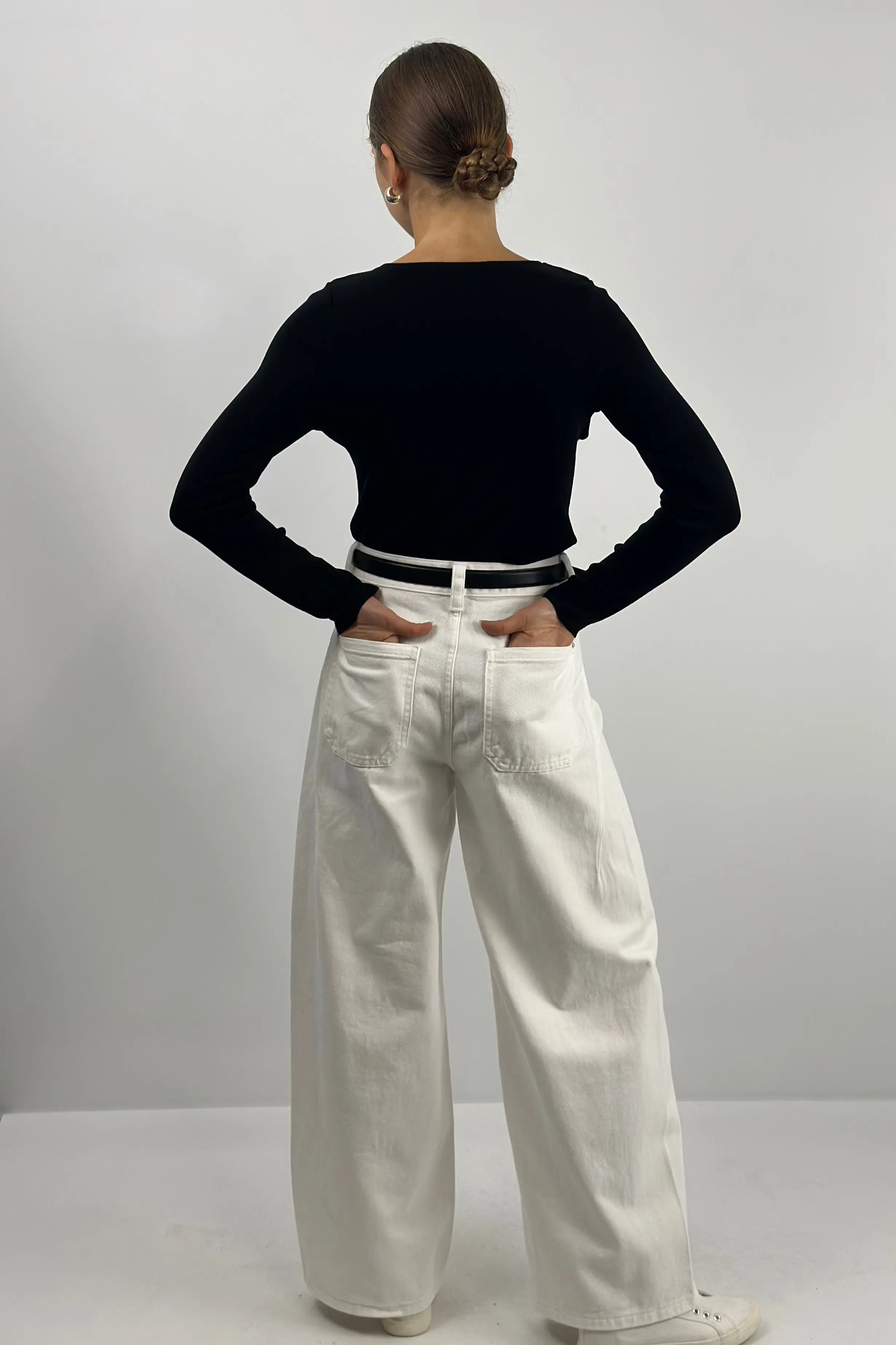 Barrel-leg Jeans