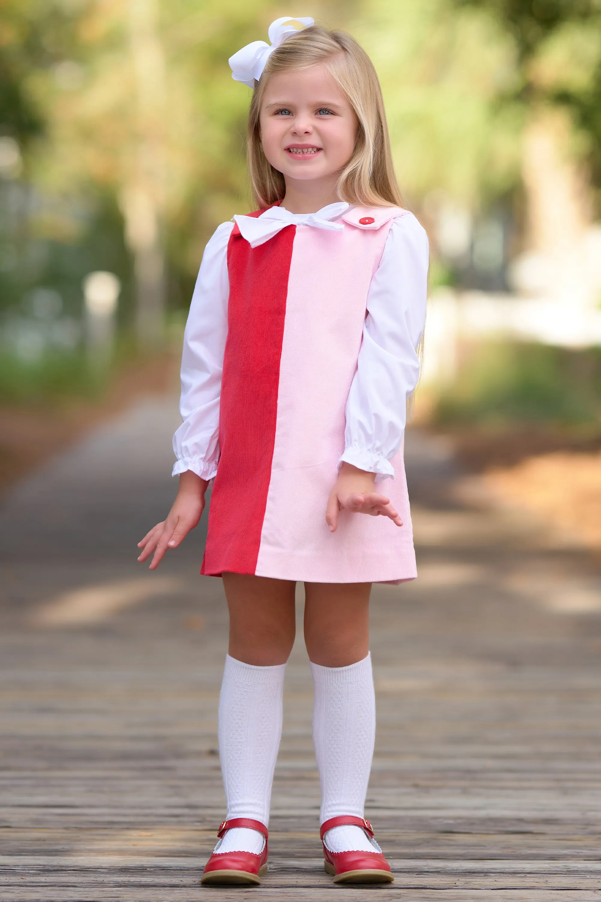 Beatrice Bow Blouse & Onesie - Worth Avenue White