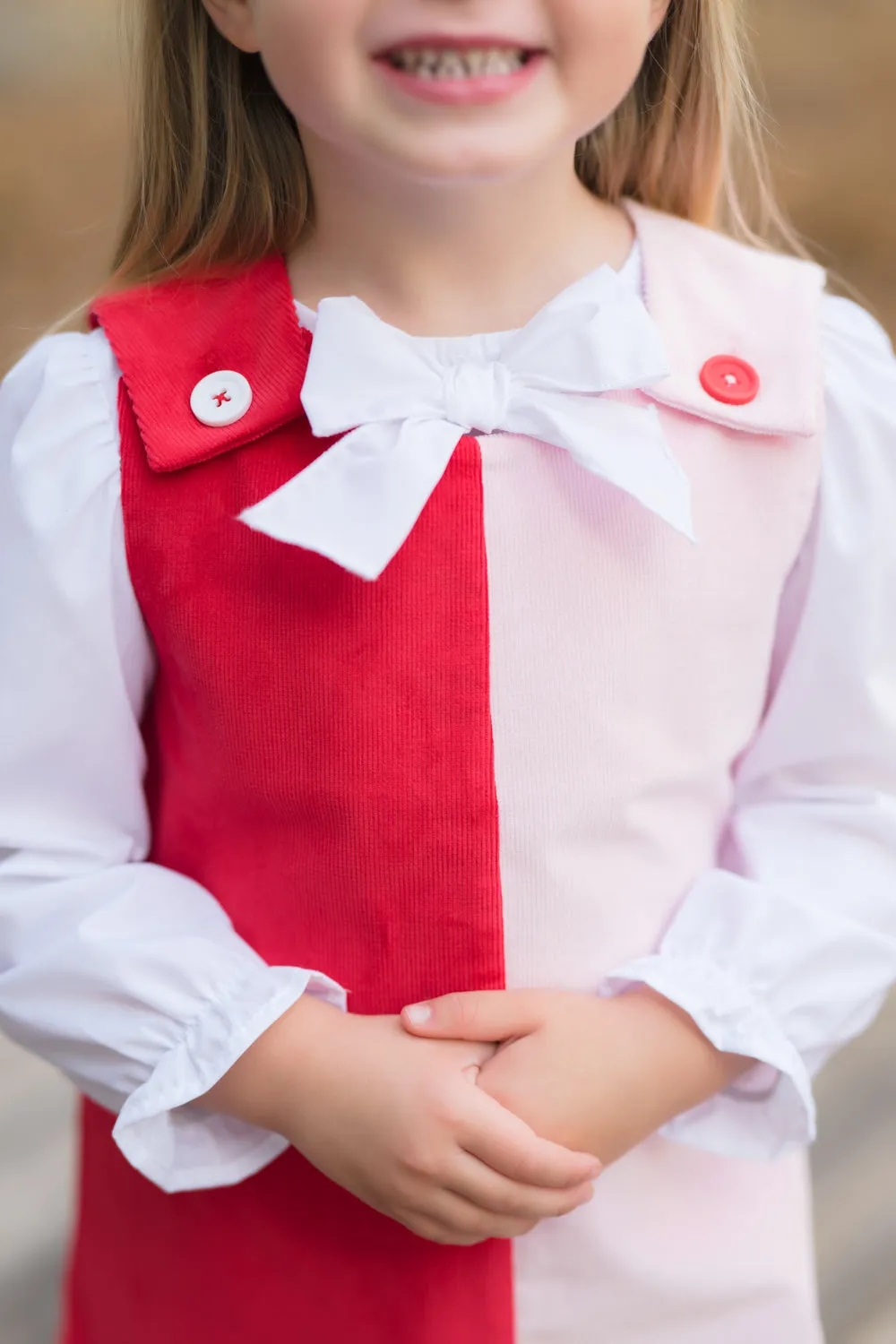 Beatrice Bow Blouse & Onesie - Worth Avenue White