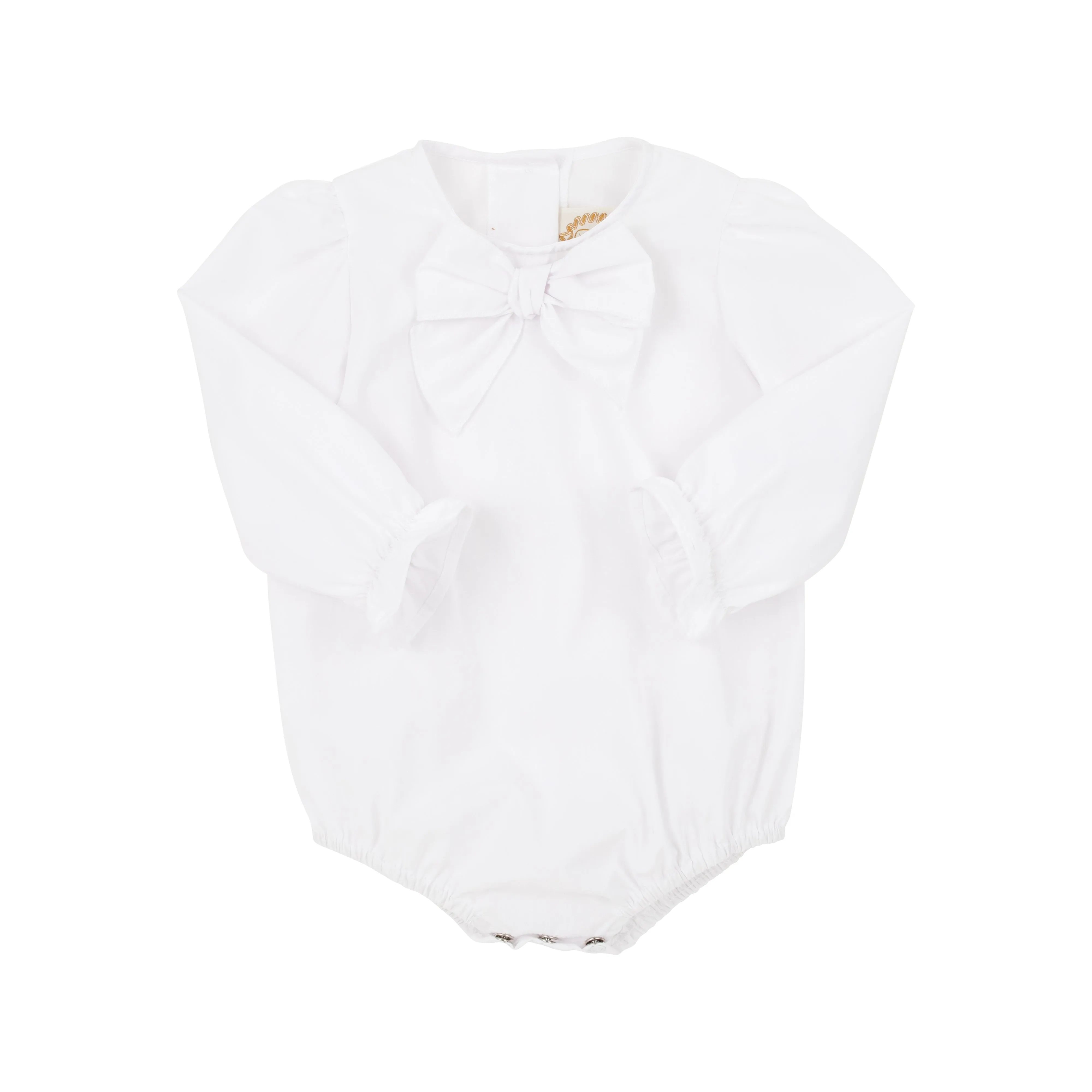 Beatrice Bow Blouse & Onesie - Worth Avenue White