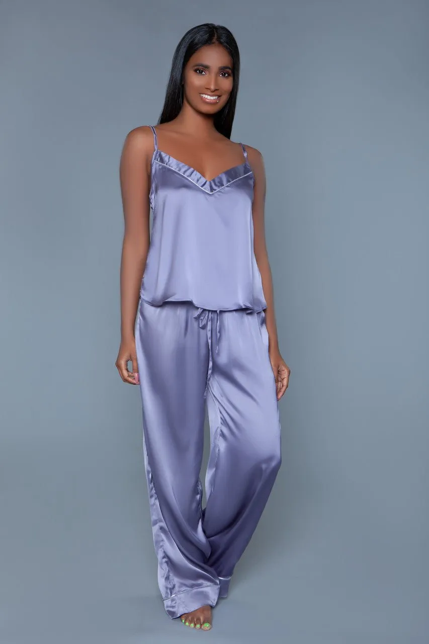 BeWicked Women's Madison Satin Pants PJ Set 2025