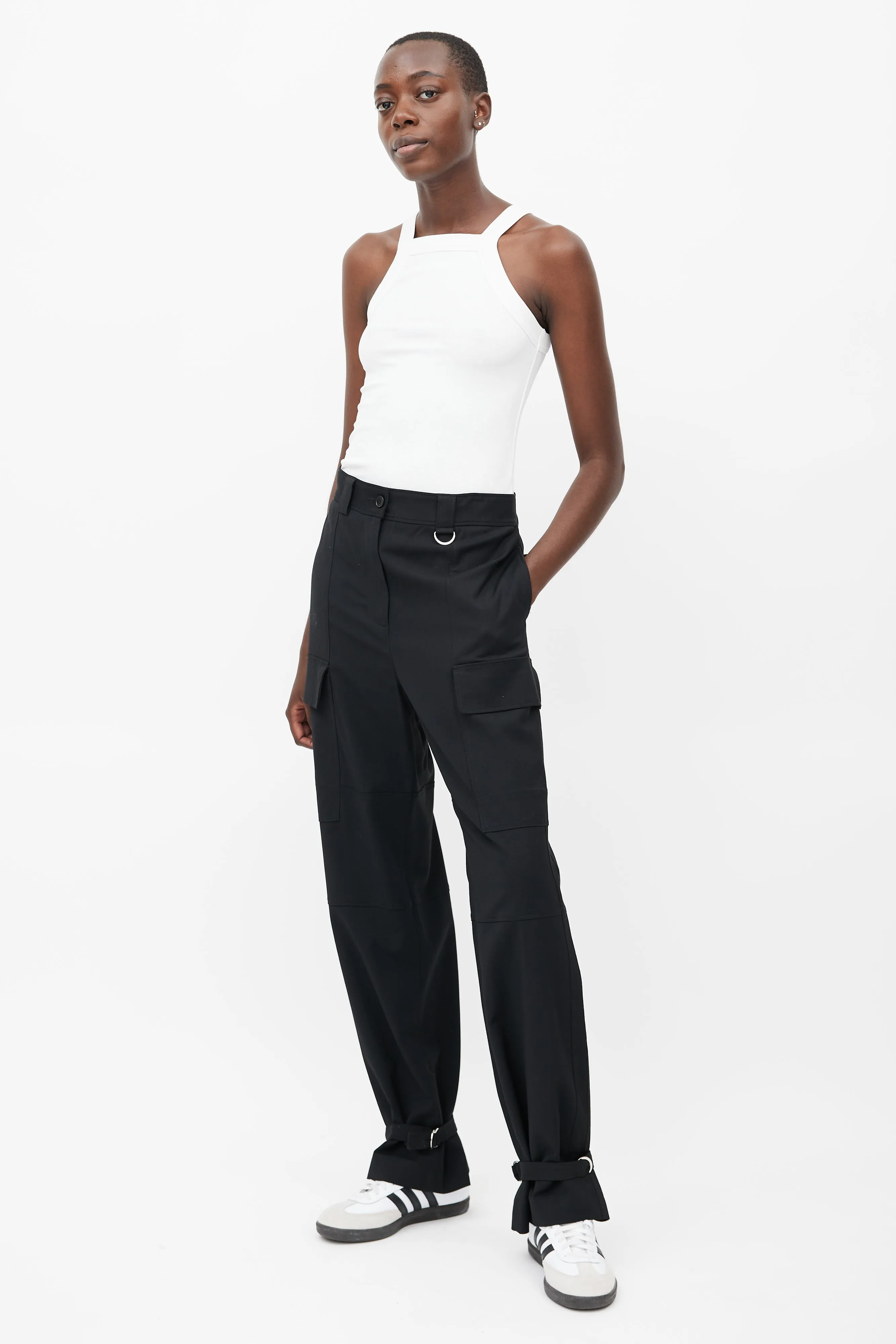 Black Loose Fit Cargo Pant