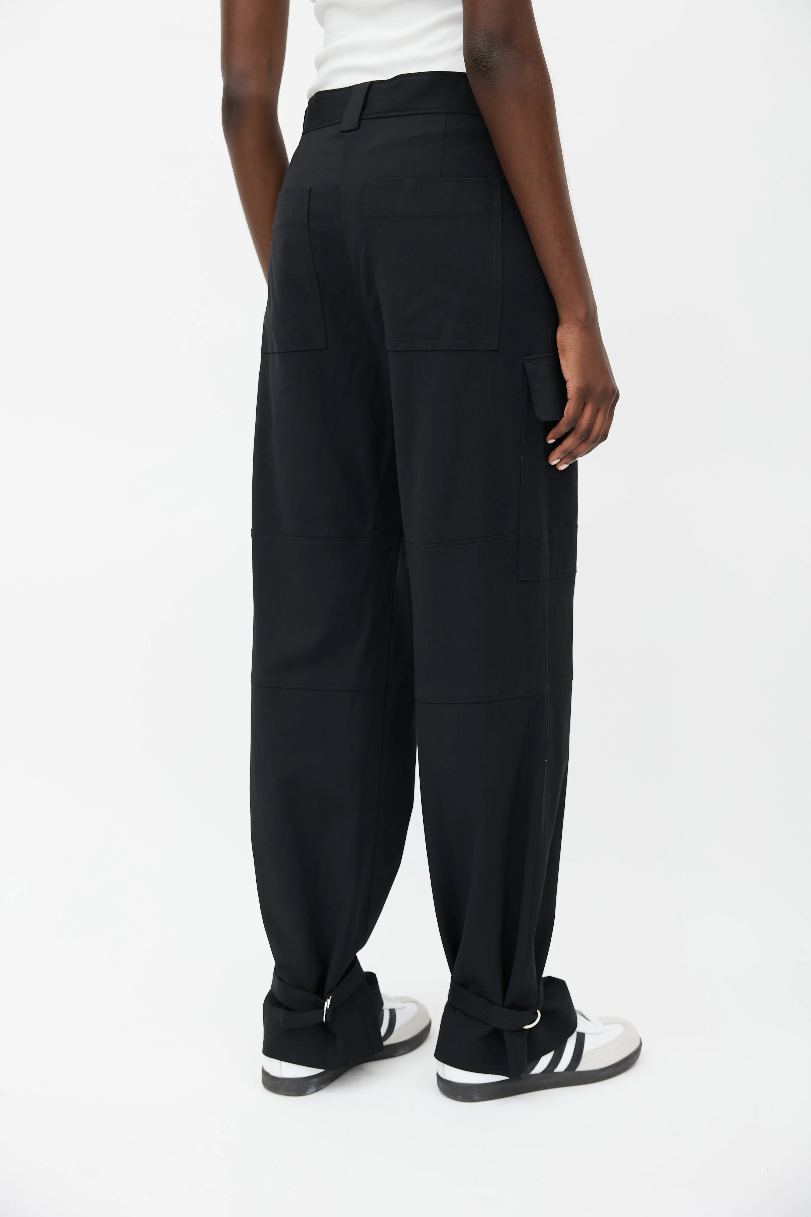 Black Loose Fit Cargo Pant