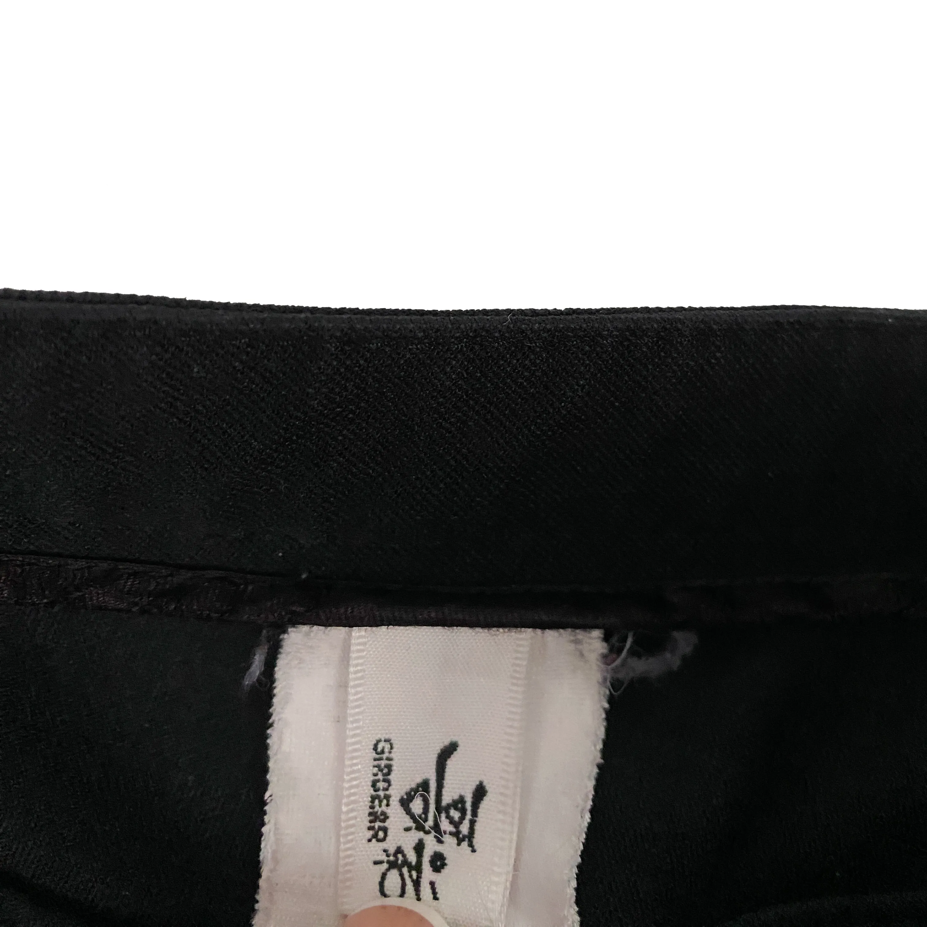 Black Snap Flare Pants (S)