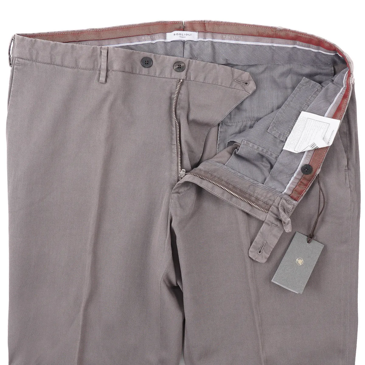 Boglioli Slim-Fit Woven Cotton Pants