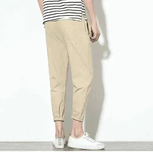 Breezy & relaxing Cotton linen men's harem pants