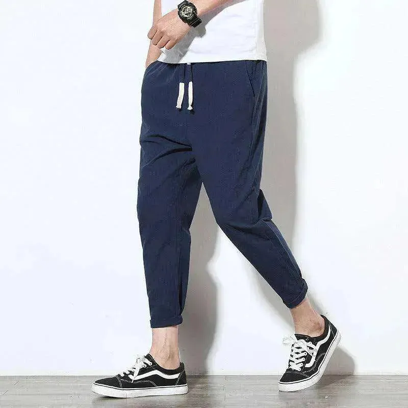 Breezy & relaxing Cotton linen men's harem pants