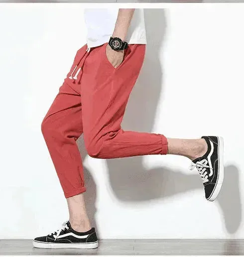 Breezy & relaxing Cotton linen men's harem pants