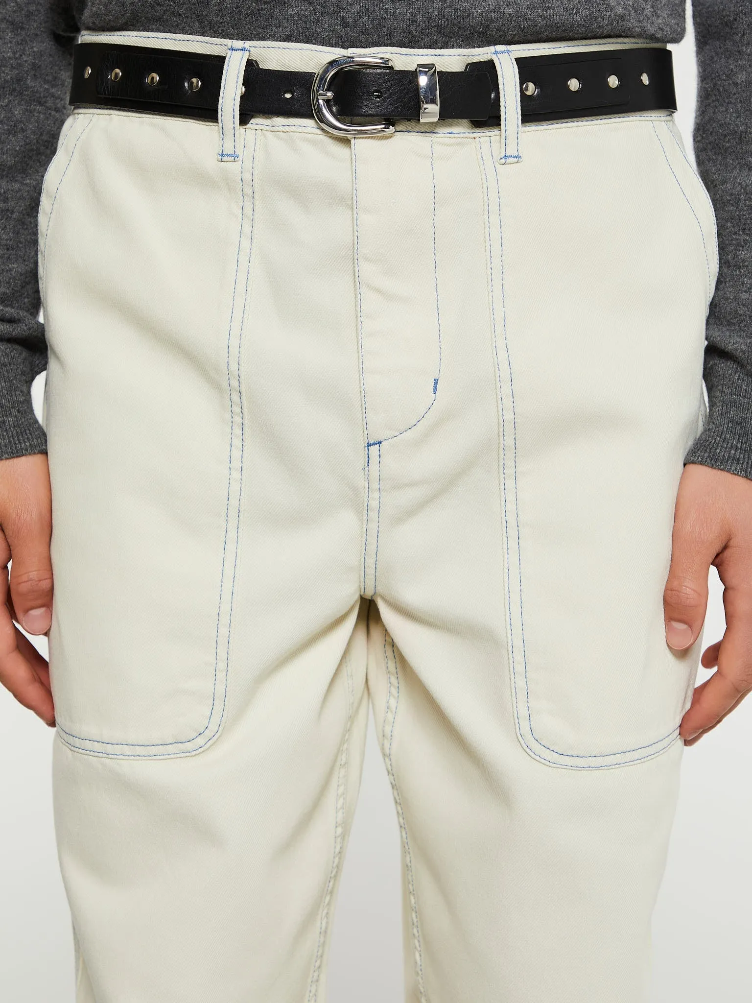 Broom Trousers in Off-White