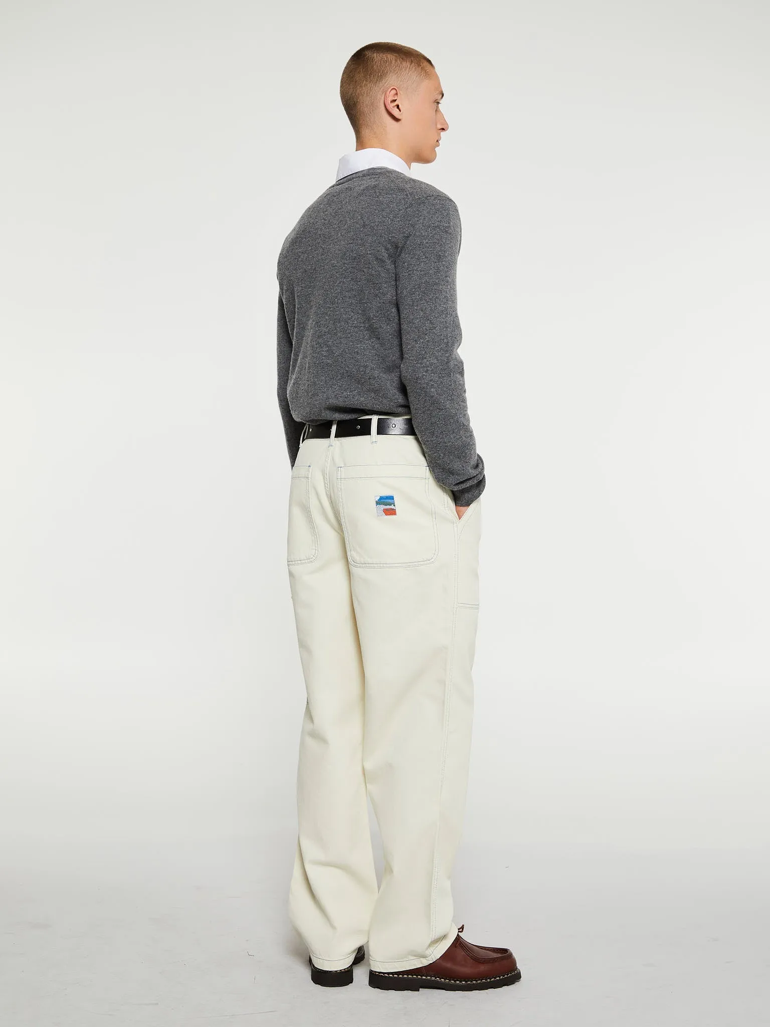Broom Trousers in Off-White