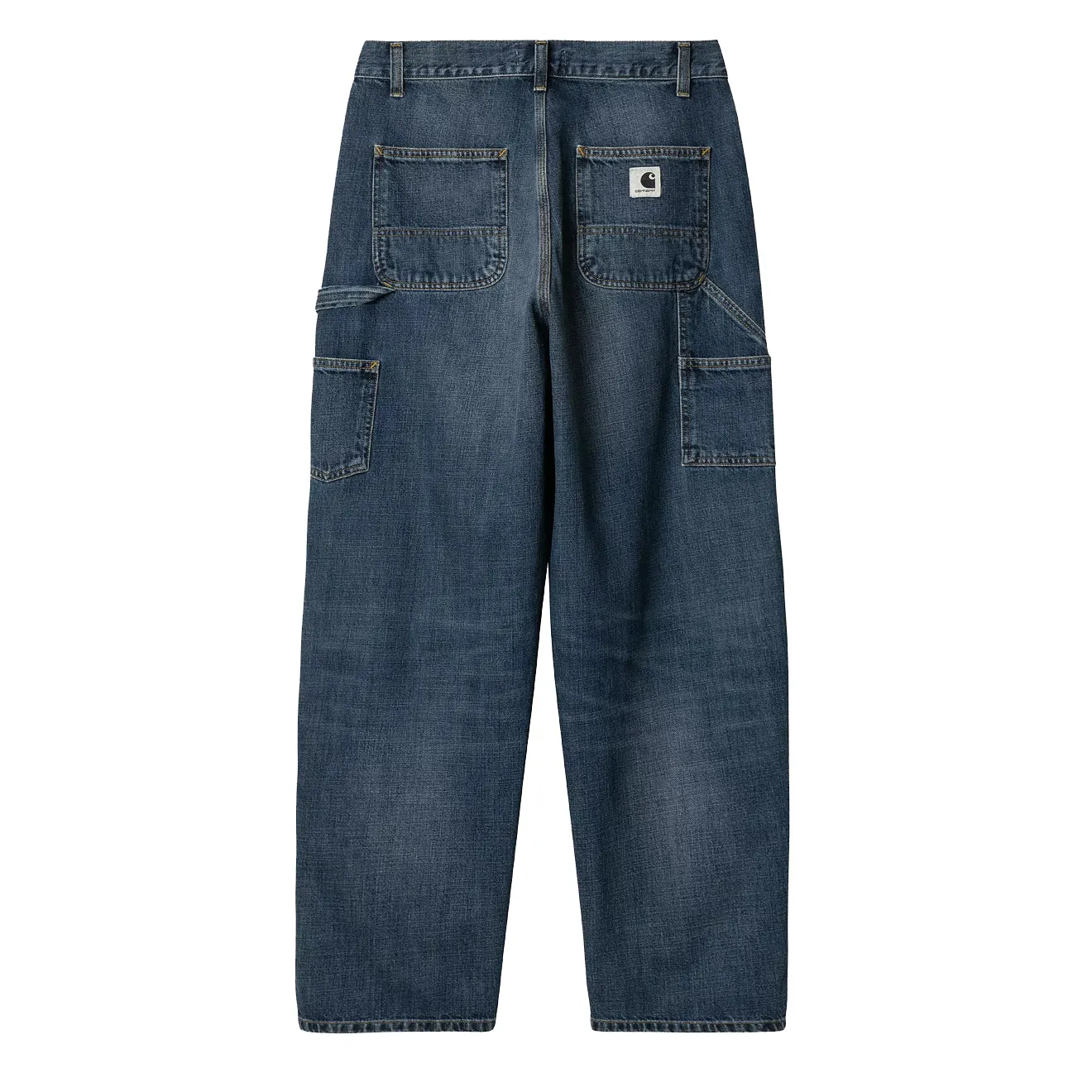 Carhartt WIP Womens Brandon Double Knee Pant Blue Dark Used Wash