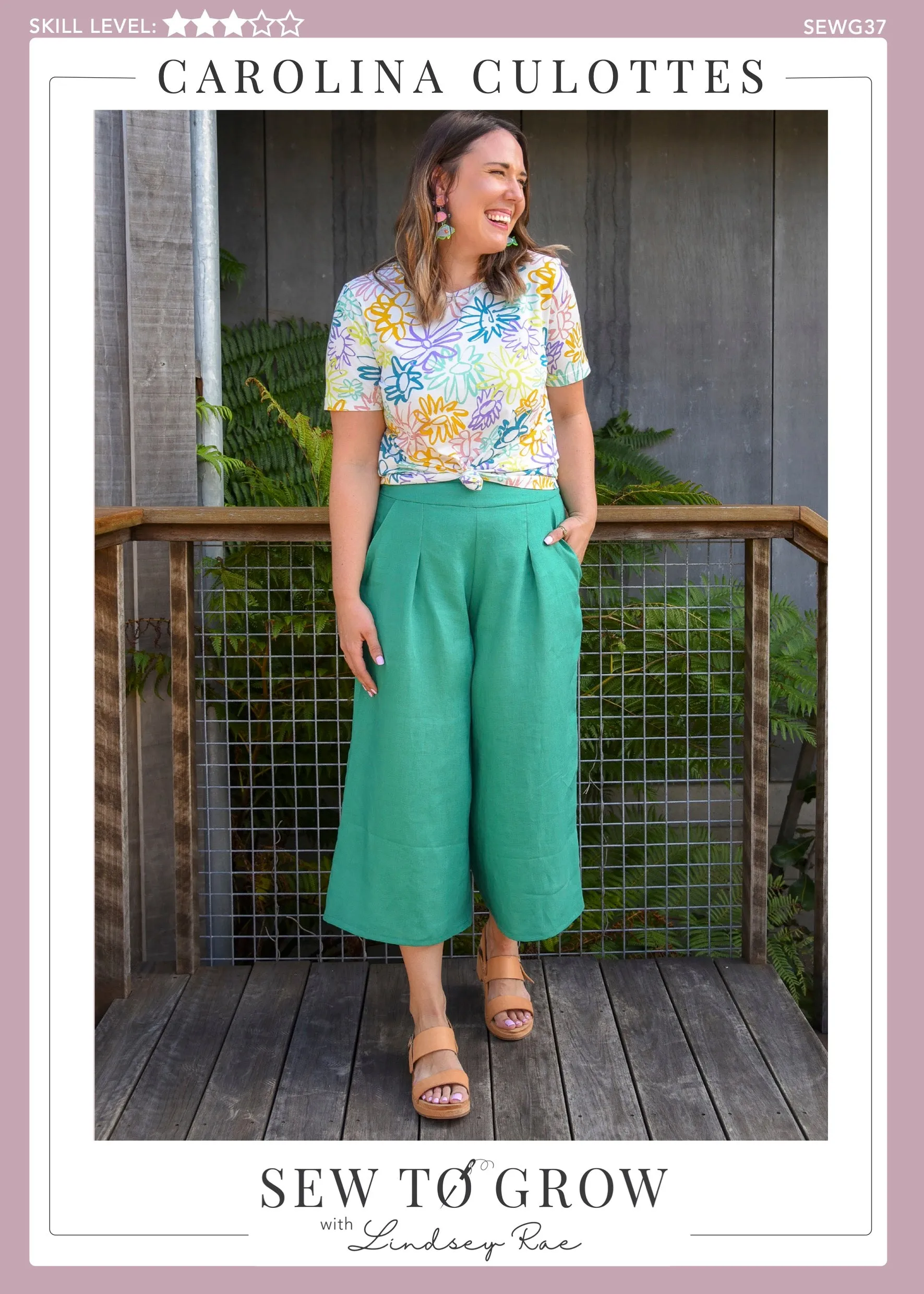 Carolina Culottes - Paper Pattern - Sew to Grow