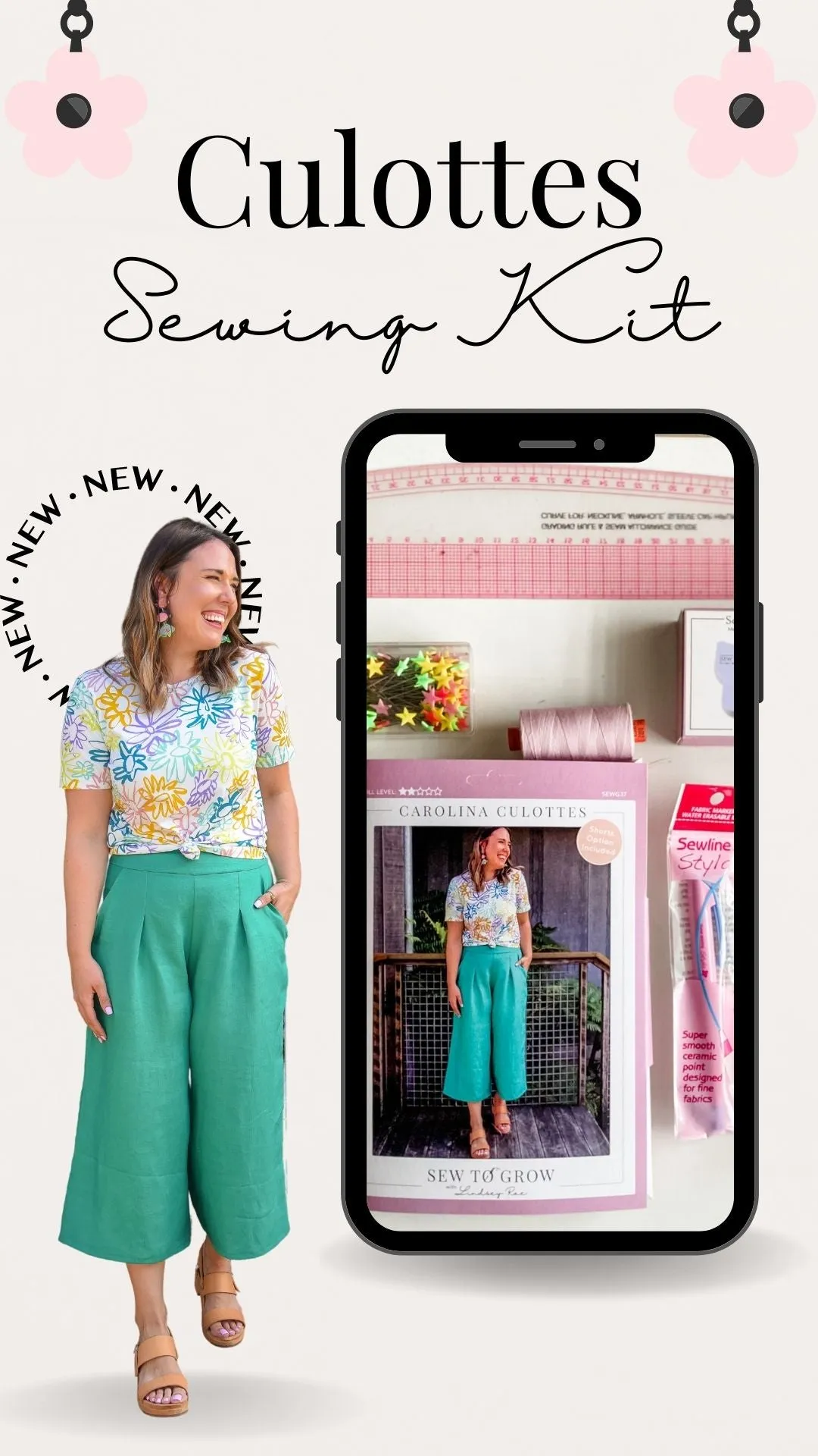 Carolina Culottes - Paper Pattern - Sew to Grow