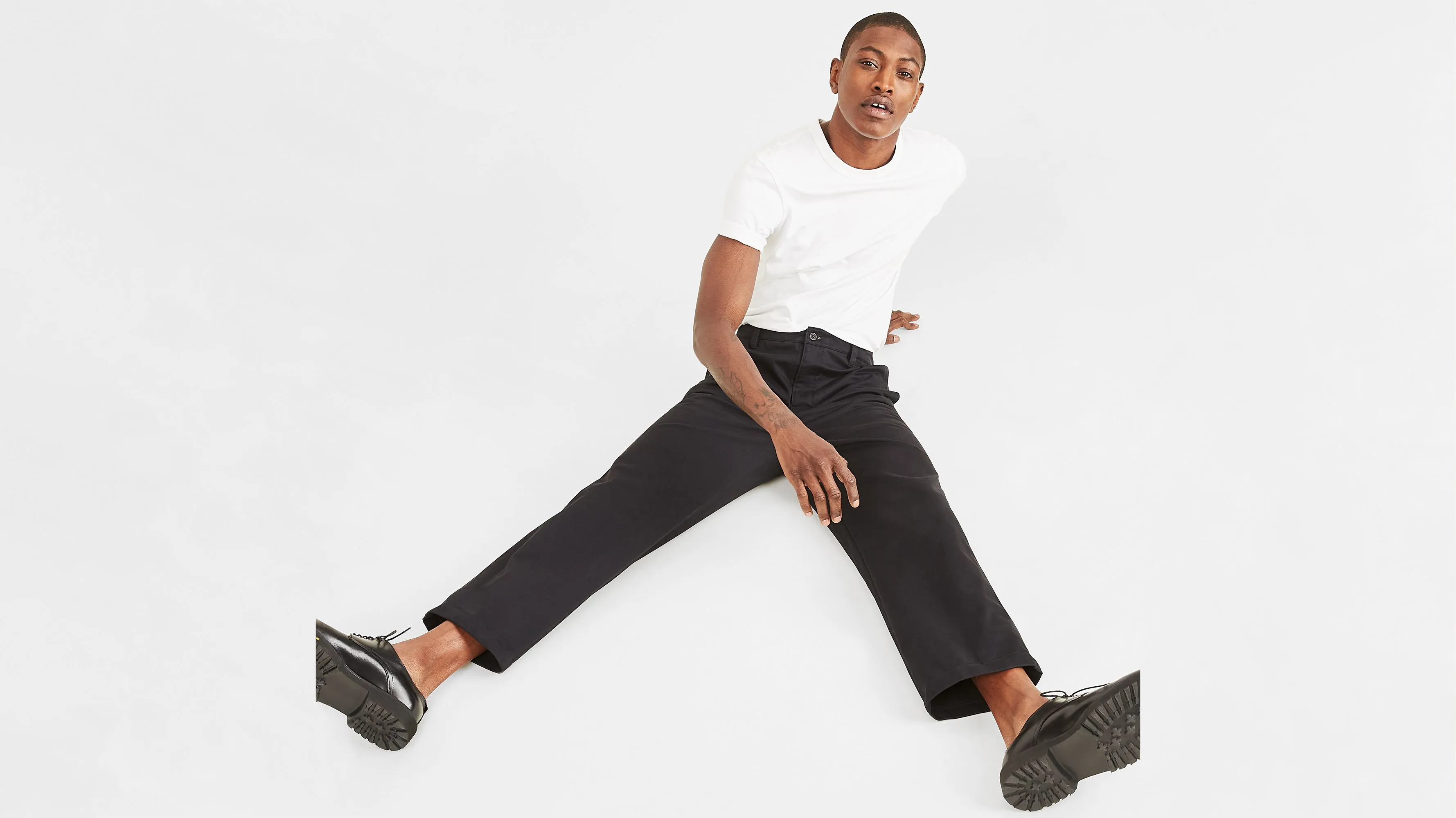 Cropped Khakis, Straight Fit