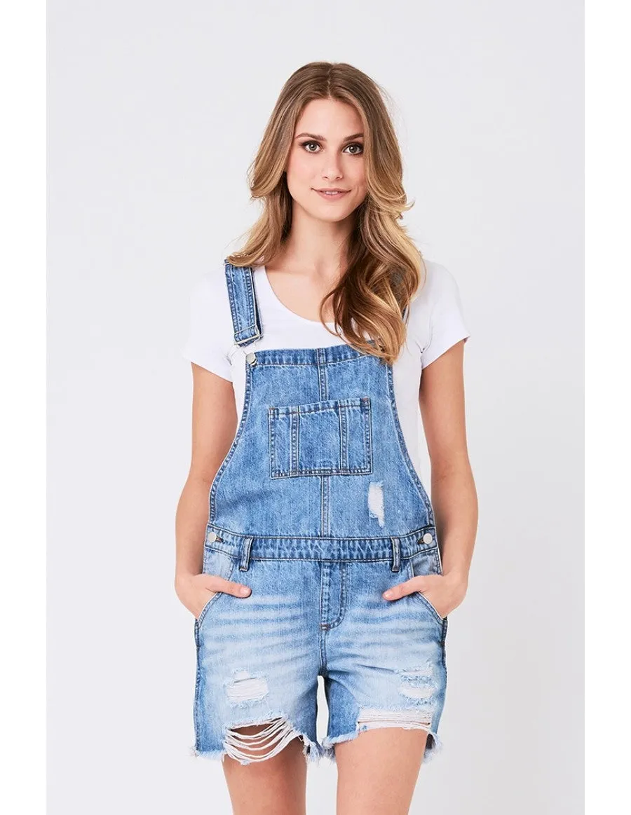 Denim Short Overalls