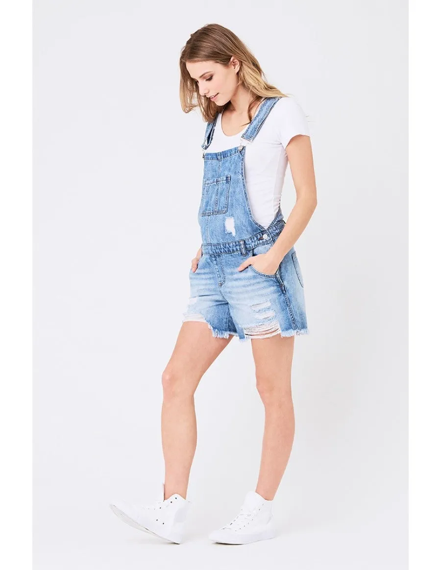 Denim Short Overalls