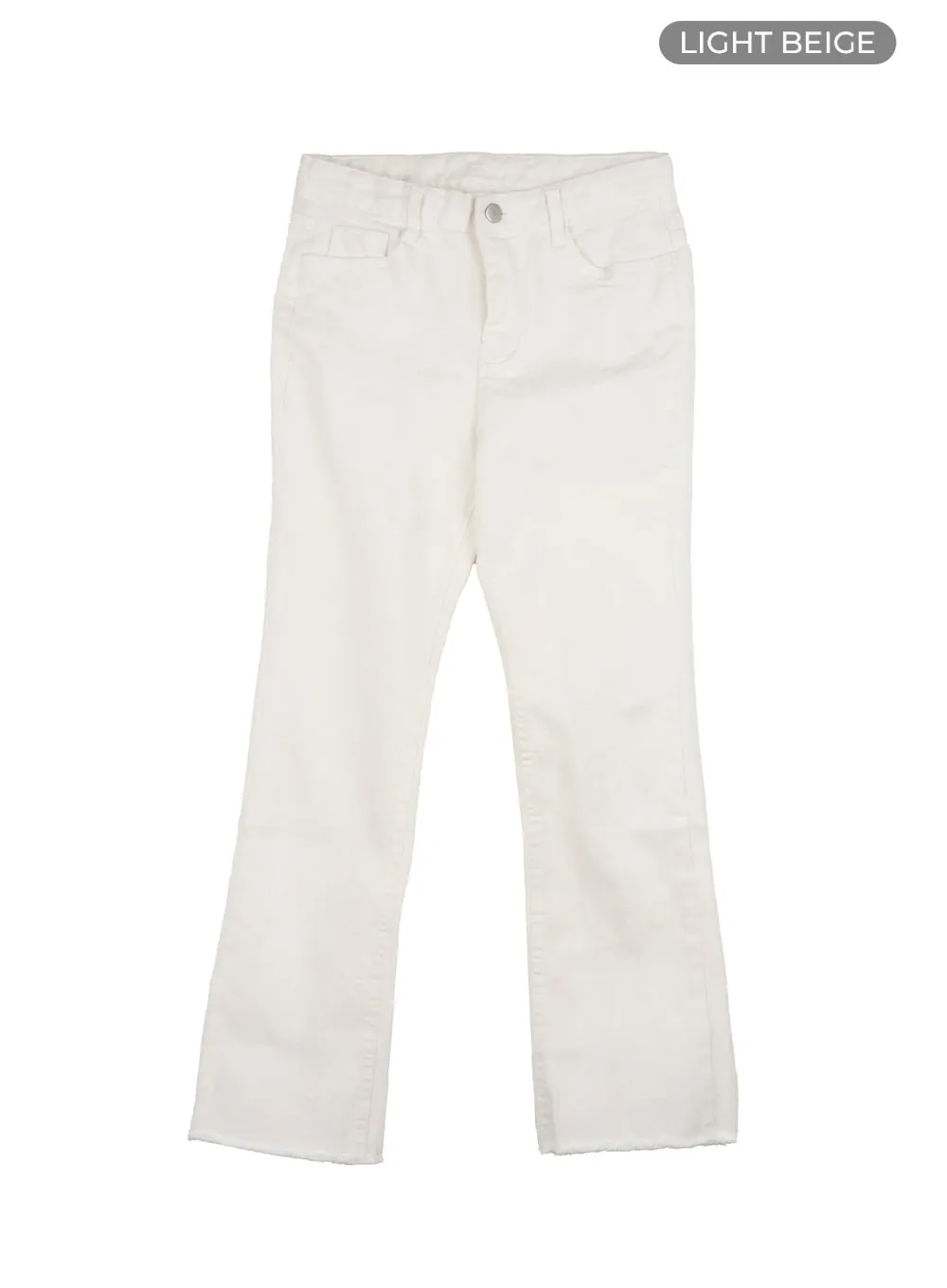 Destroyed Hem Mirage Slim Fit Pants OY409