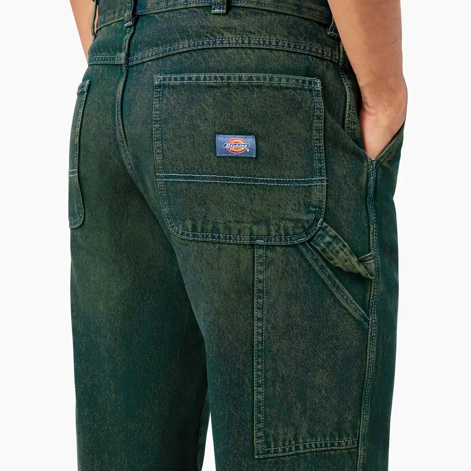 Dickies Denim K57 Loose Painter Pant - Green Tone Fade
