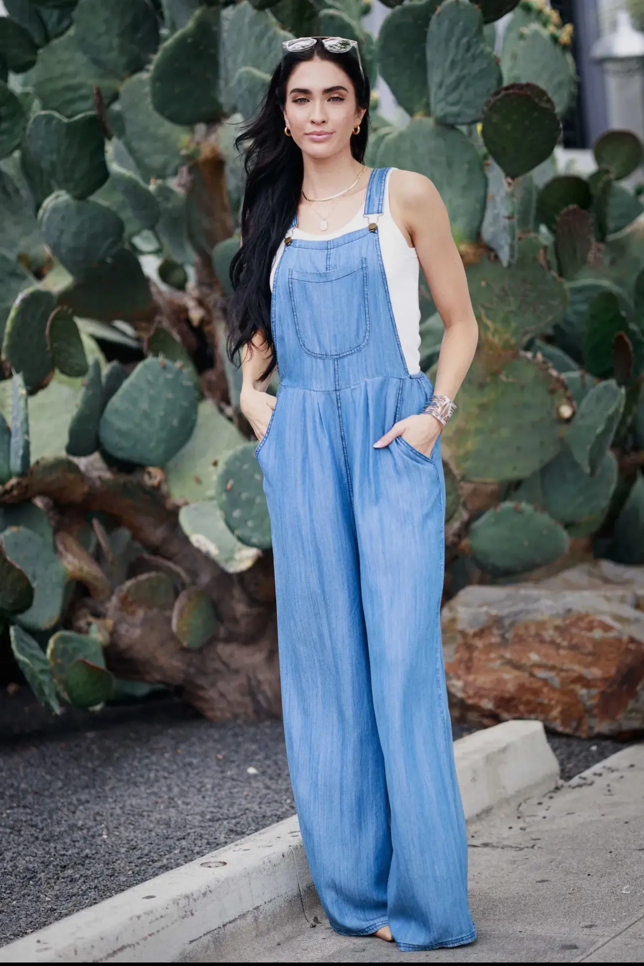 Dreamy Heaven on Earth Tencel Overalls Reorder