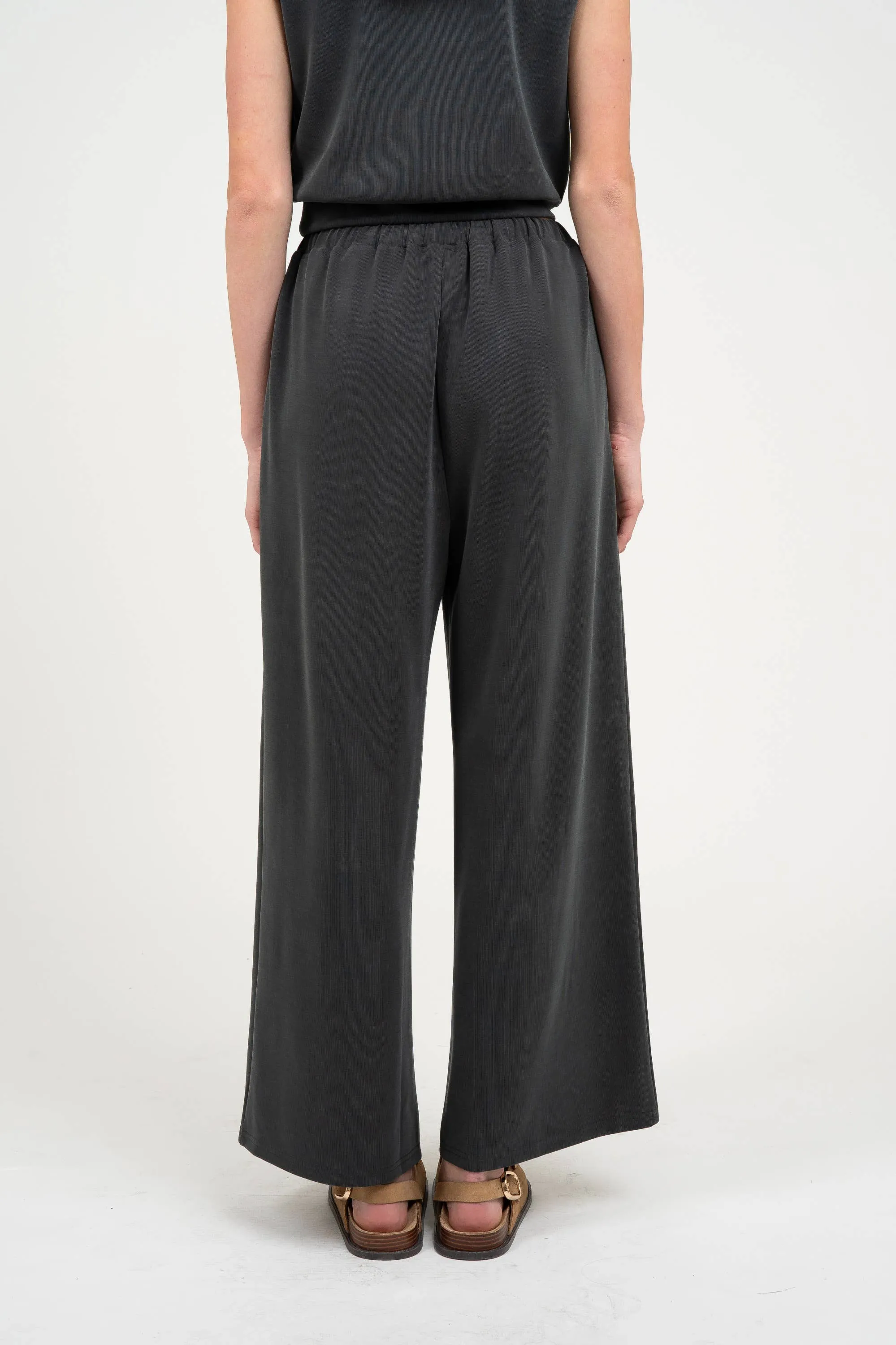 ELLE GREY - LOUNGE WIDE LEG PANTS