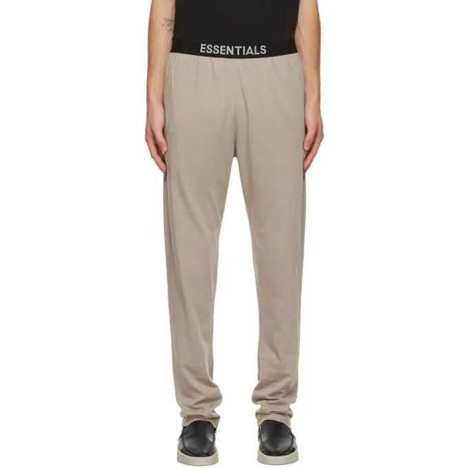 Essentials Beige Jersey Lounge Pants