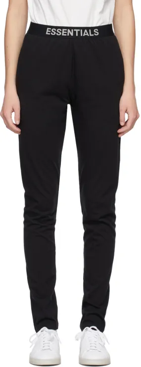 Essentials Black Jersey Lounge Pants