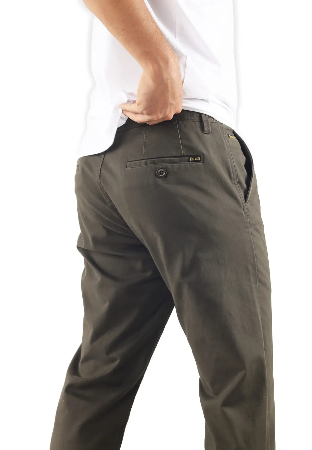 EXHAUST Stretchable Cotton Long Pants [Slim Fit] 1067
