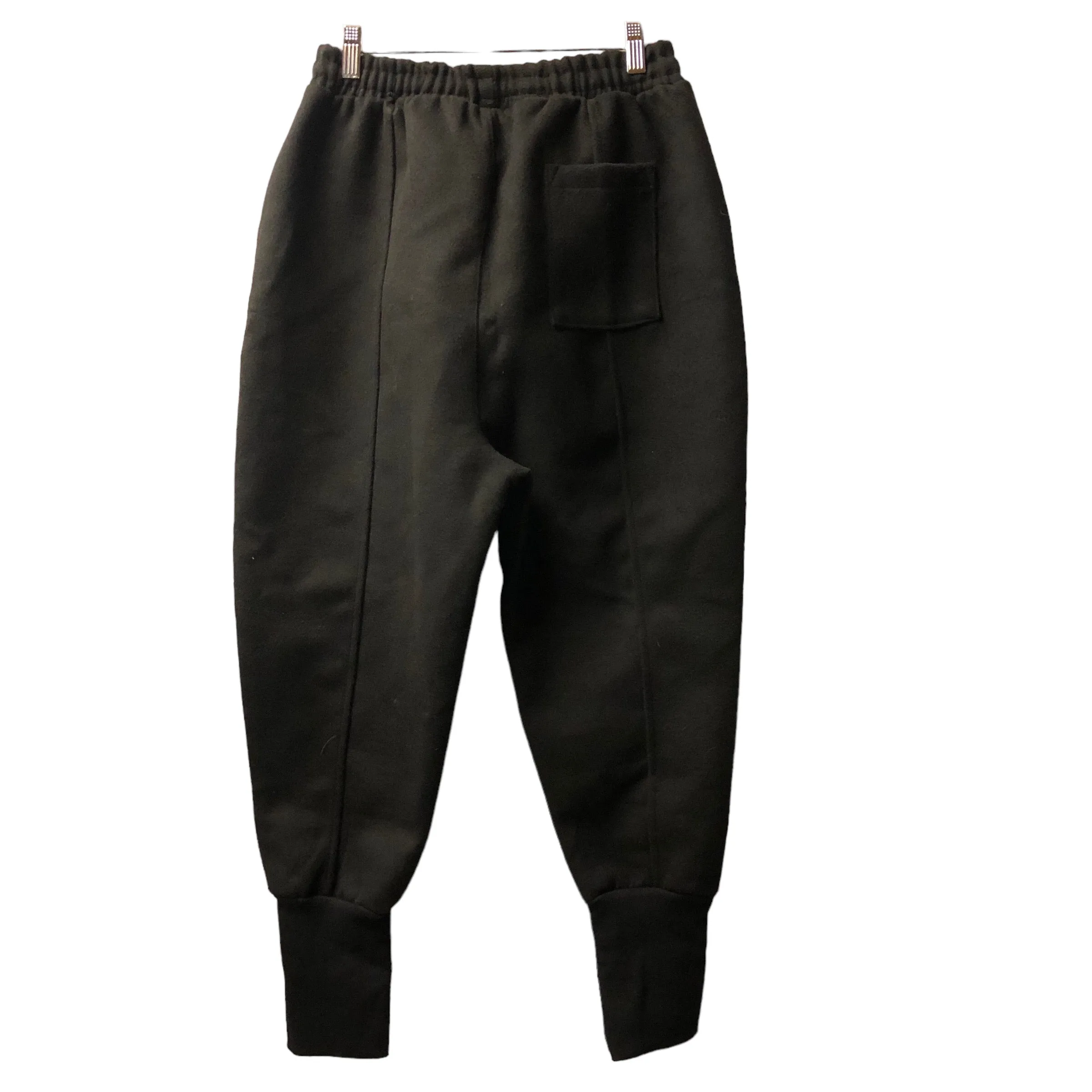 Heavy Black Felt Baggy Pant