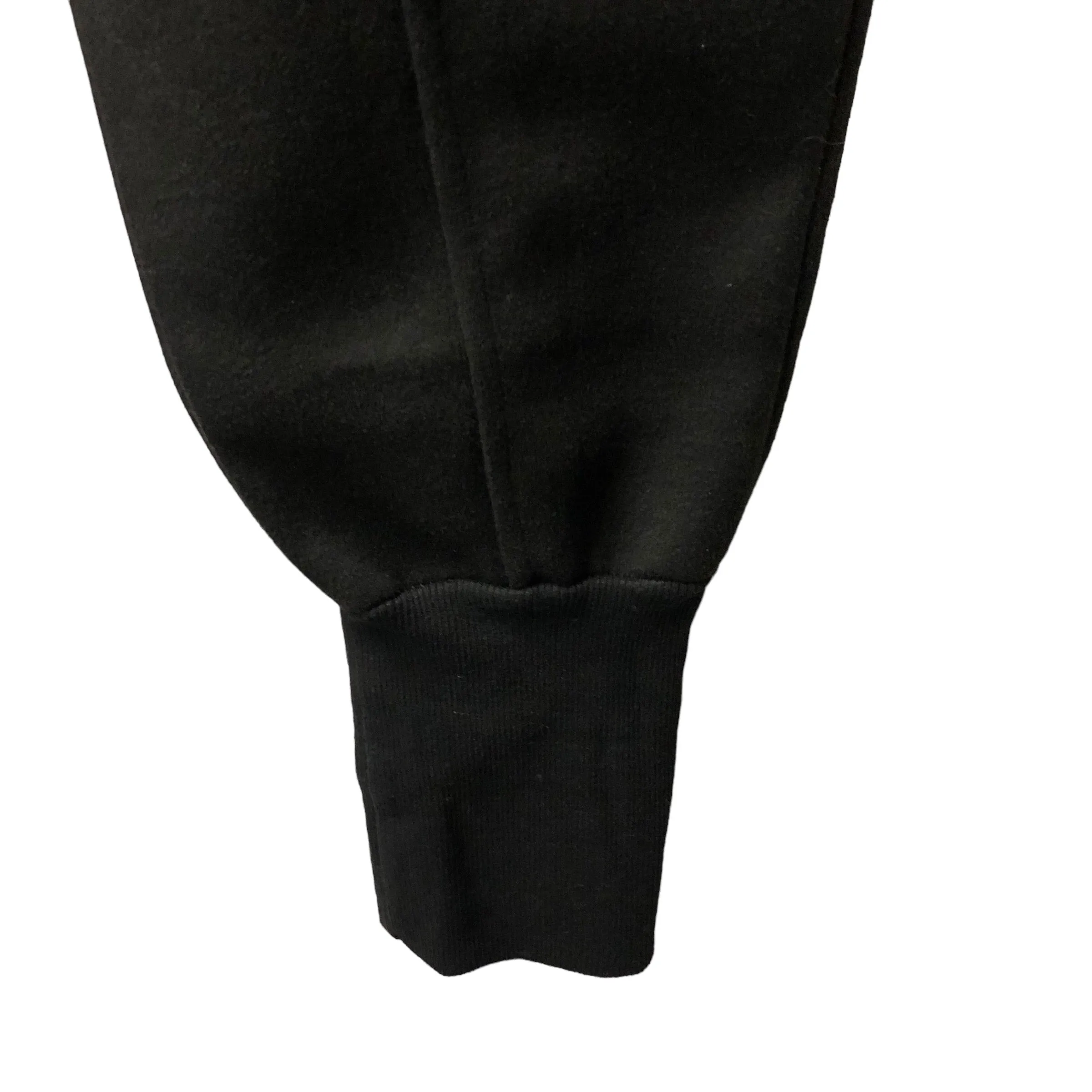 Heavy Black Felt Baggy Pant