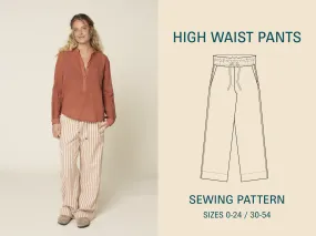 High Waist Pants Sewing Pattern