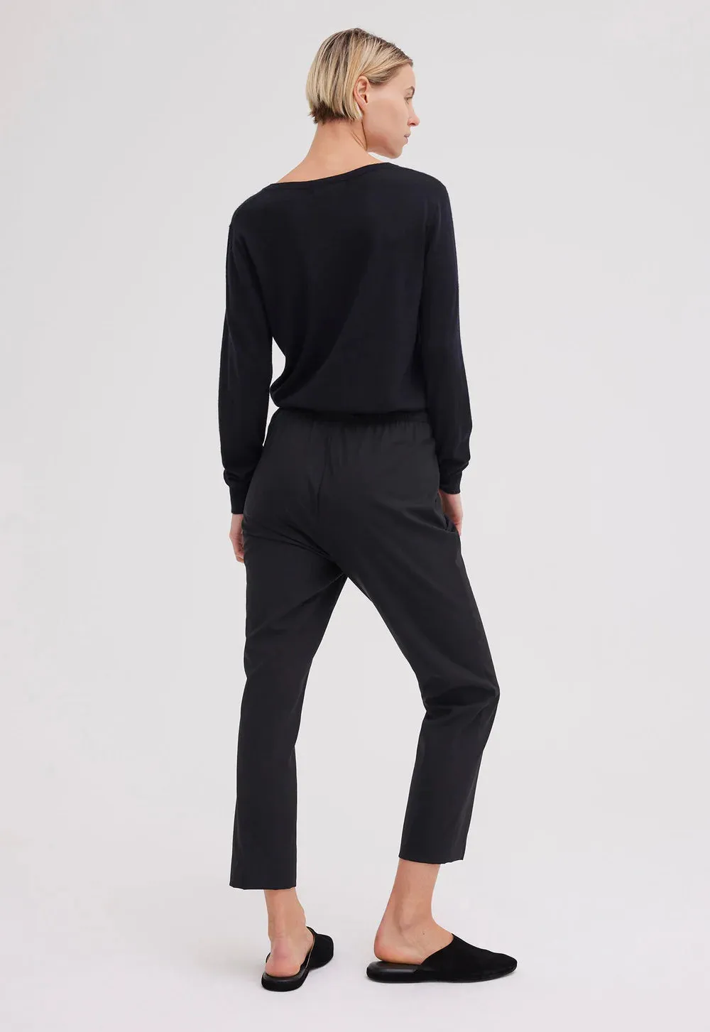 Jac   Jack Gio Merino Wool Pant in Black
