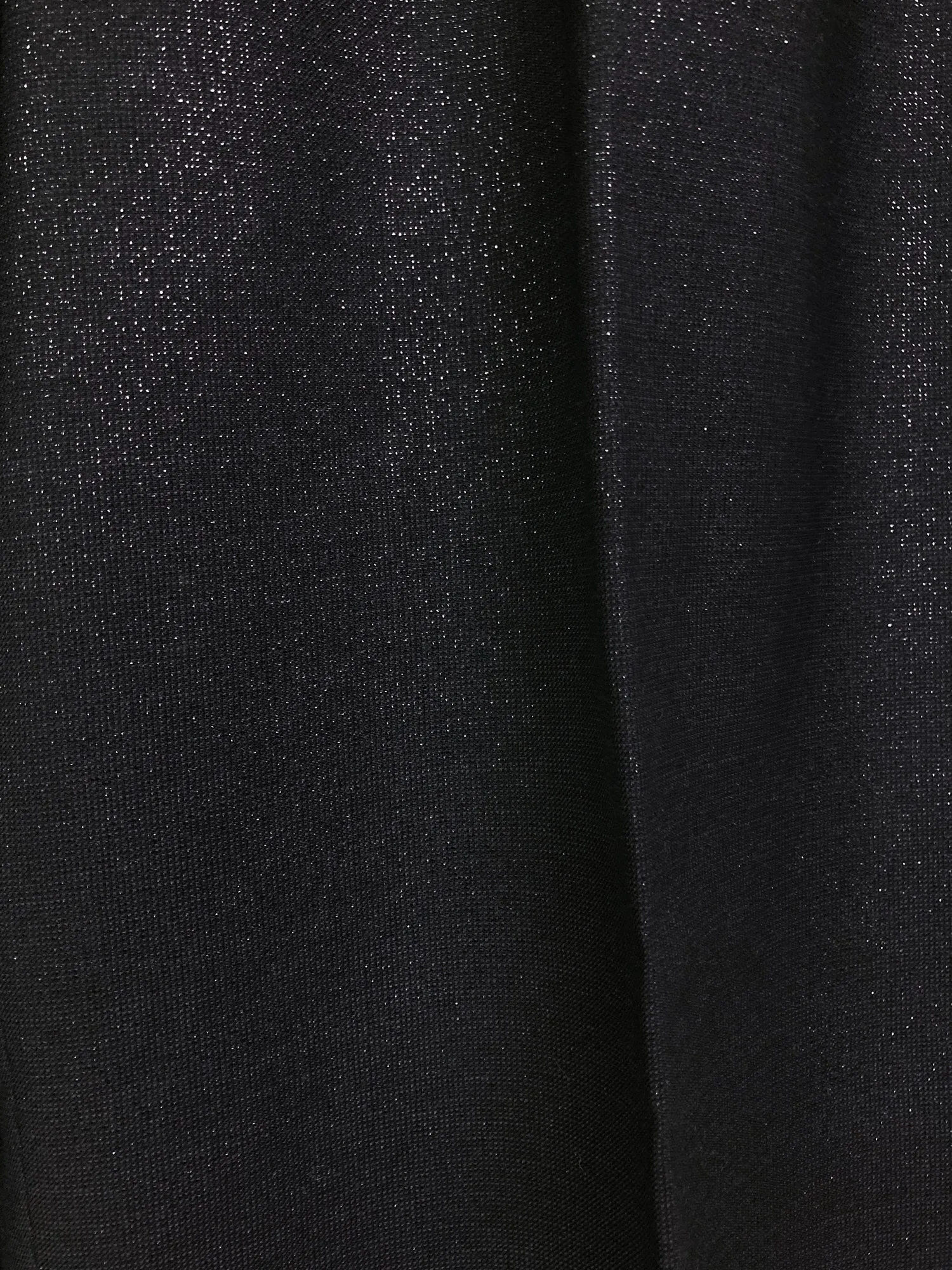 Jean Colonna sparkly black wool pleated center press trousers - M
