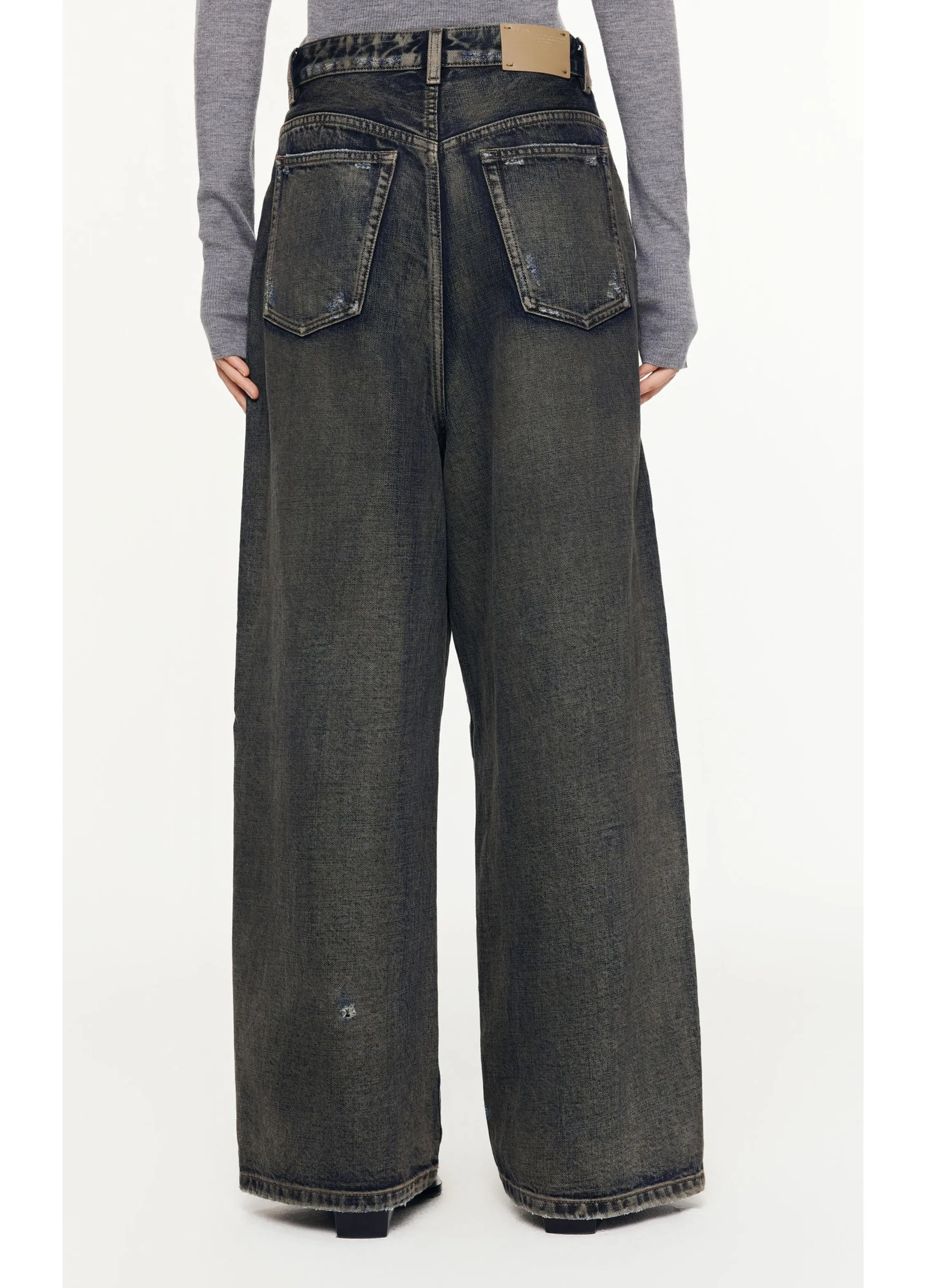 JNBY Loose Fit Denim Straight Jeans