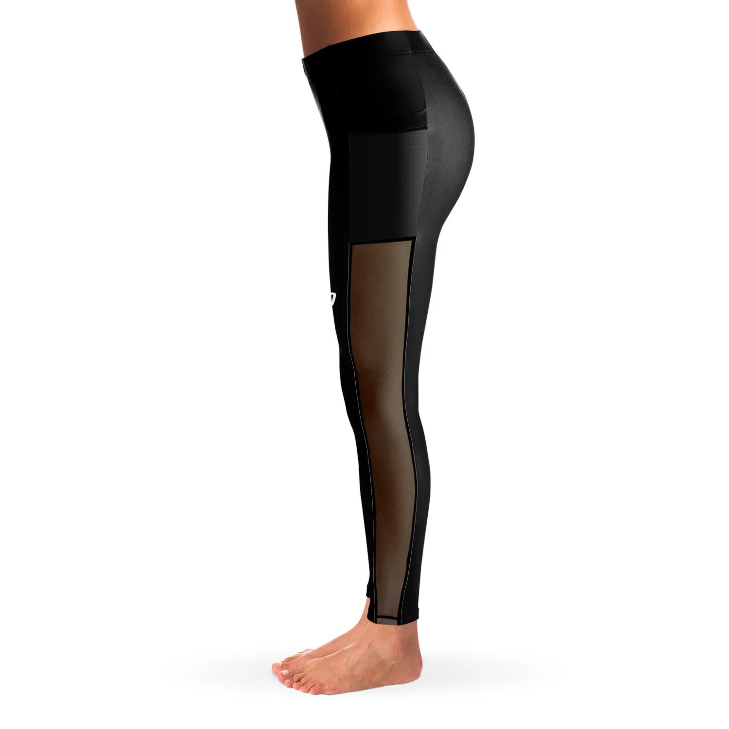 Just Get Started Mesh Panel Side Pockets Leggings (FWS)