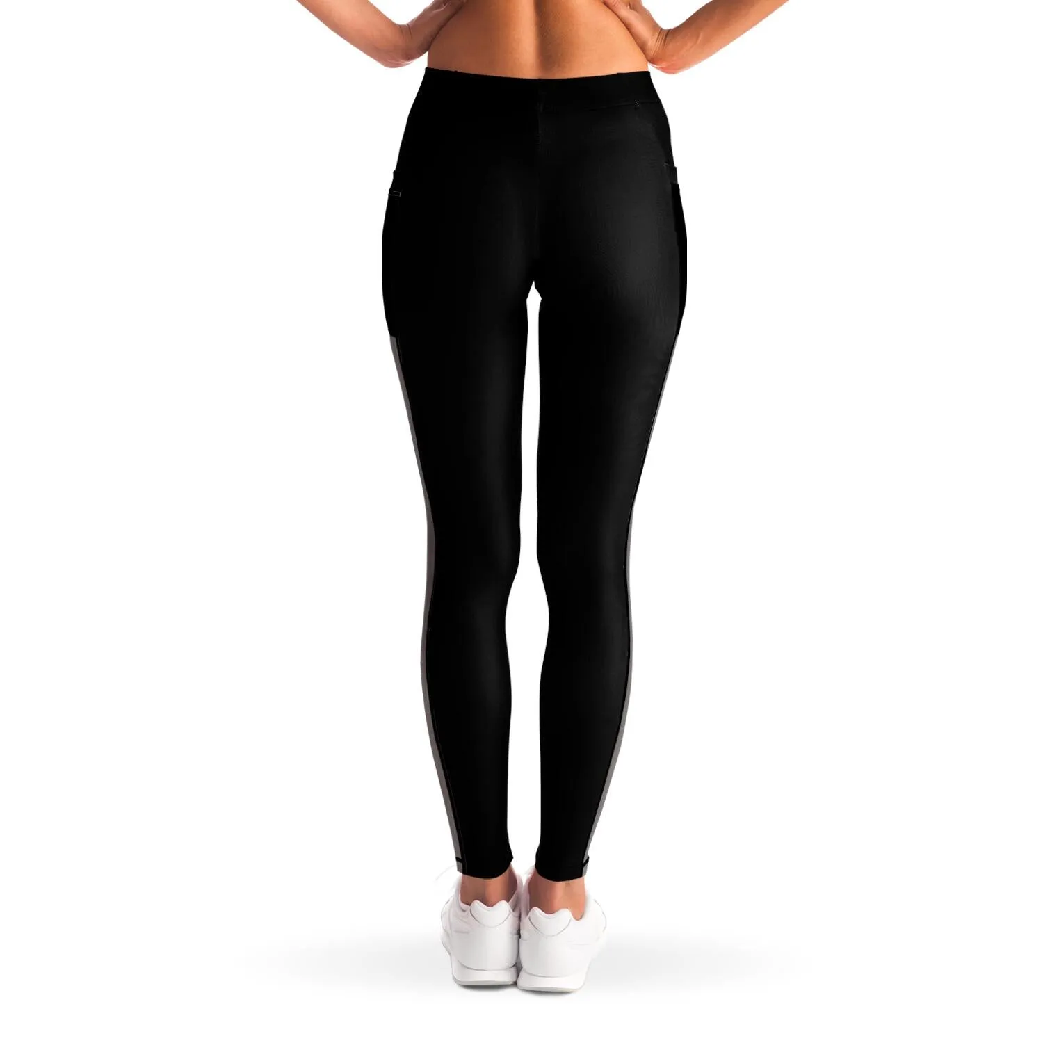 Just Get Started Mesh Panel Side Pockets Leggings (FWS)