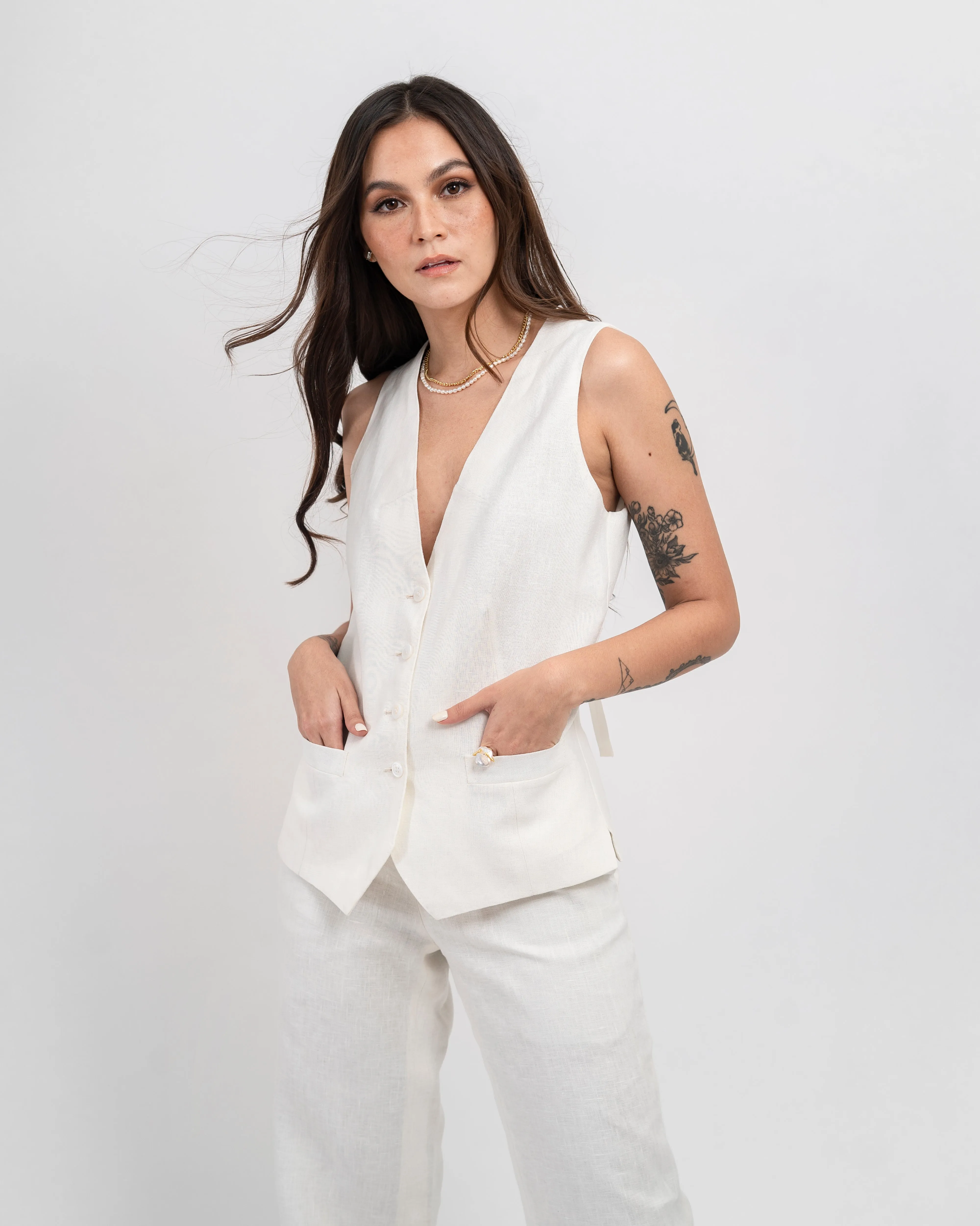 Linen Pants (Milk)