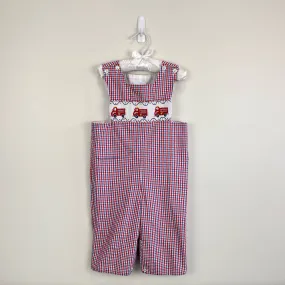 Little English Smocked Fire Truck Longall 18 Months