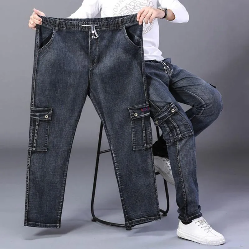Men's High Waist Loose Fit Jeans