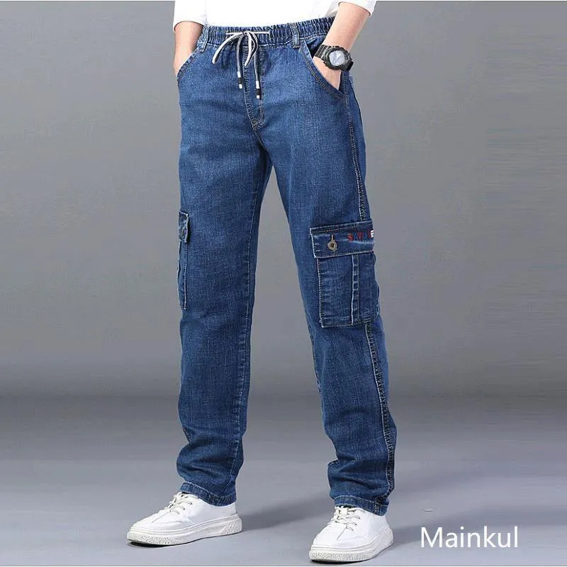 Men's High Waist Loose Fit Jeans