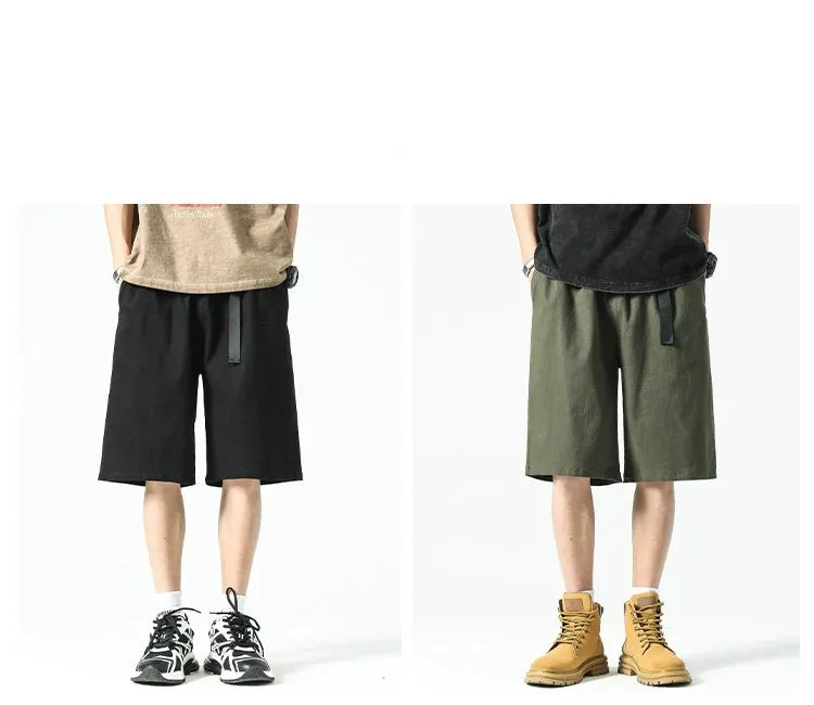 MRBO Green Cotton Summer Shorts