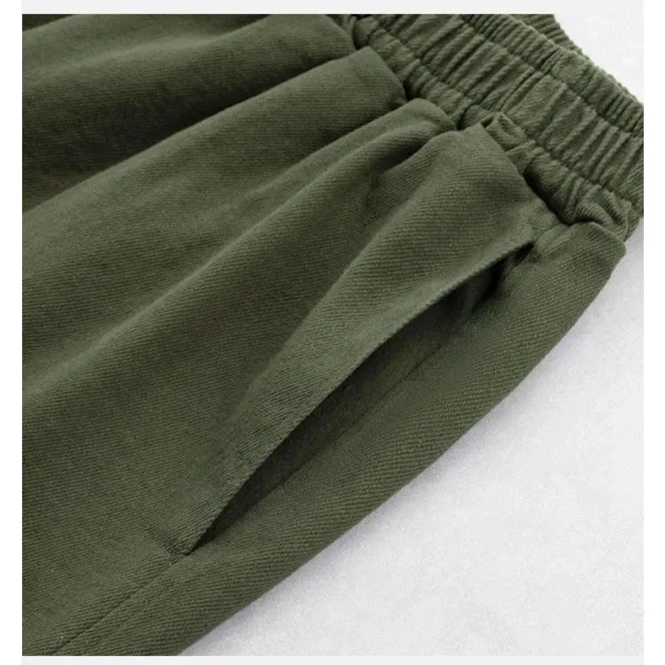 MRBO Green Cotton Summer Shorts